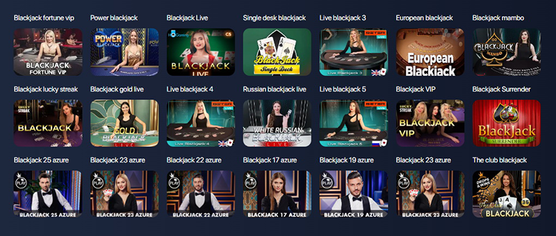 1win blackjack games