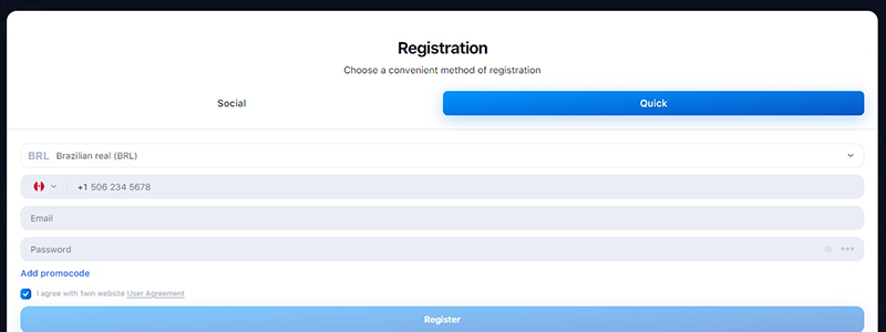 1win roulette registration